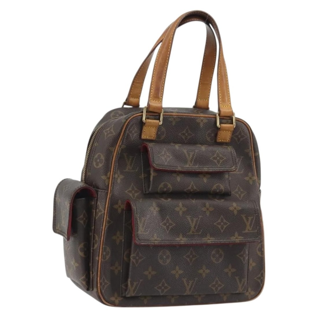 Louis Vuitton M51161 Exsantricite Monogram Canvas Handbag France: Louis Vuitton M51161 Exsantricite Monogram Canvas Handbag France Louis Vuitton Monogram Exsantricite Hand Bag, made in France and identified by product no. M51161. It is crafted in Monogram Canvas wit
