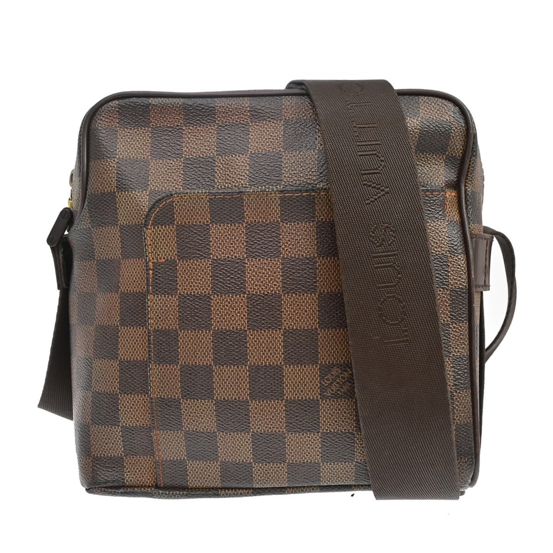 Louis Vuitton Olaf PM Damier Crossbody Bag Brown N41442: Louis Vuitton Olaf PM Damier Crossbody Bag Brown N41442 Vintage Louis Vuitton Olaf PM shoulder bag in Damier canvas and leather with a brown Ebene check pattern. This women's crossbody style features 