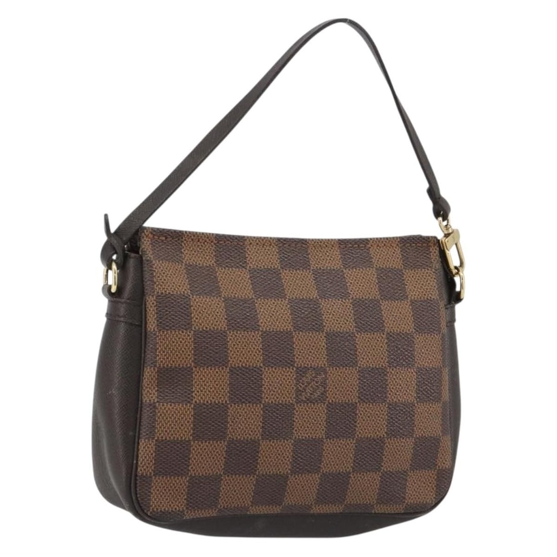 Louis Vuitton N51982 Damier Ebene Canvas Makeup Pouch France: Louis Vuitton N51982 Damier Ebene Canvas Makeup Pouch France Louis Vuitton Damier Ebene Trousse Make Up Pouch in Damier Ebene canvas. This pouch is made in France and identified by product number N519