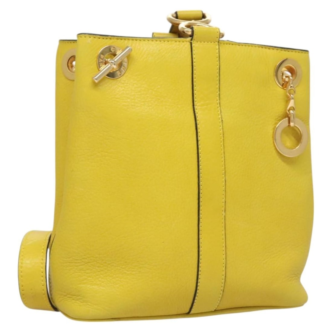 Celine Yellow Gold Leather Shoulder Bag Made in Italy: Celine Yellow Gold Leather Shoulder Bag Made in Italy This CELINE shoulder bag is crafted from leather in a yellow and gold colorway. It is a shoulder bag made in Italy and comes with the item shown i