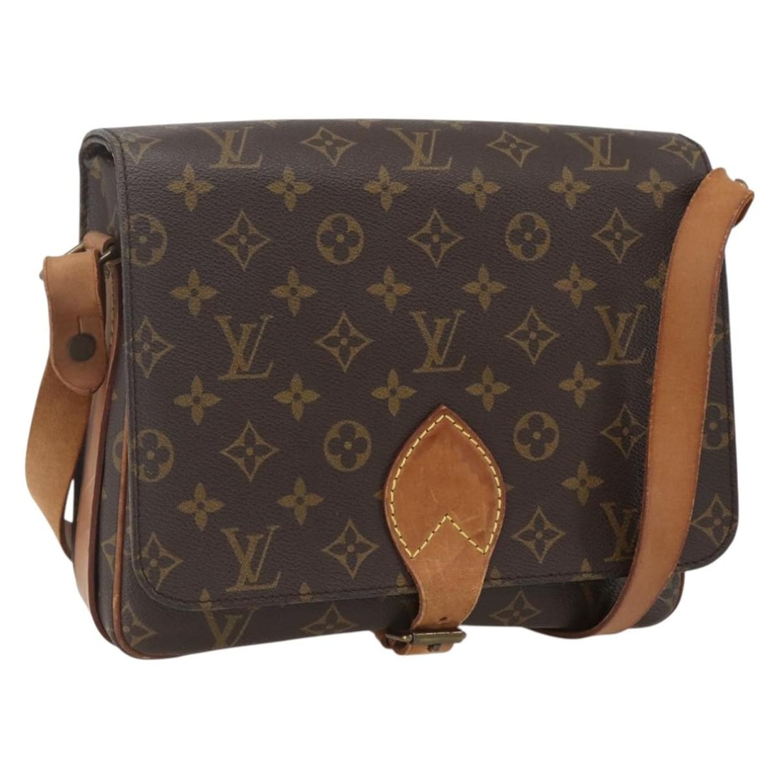Louis Vuitton M51252 Cartouchiere GM Monogram Canvas Shoulder Bag: Louis Vuitton M51252 Cartouchiere GM Monogram Canvas Shoulder Bag Louis Vuitton Monogram Cartouchiere GM shoulder bag in Monogram Canvas, made in France. The bag measures approximately W27 x H21 x D7 