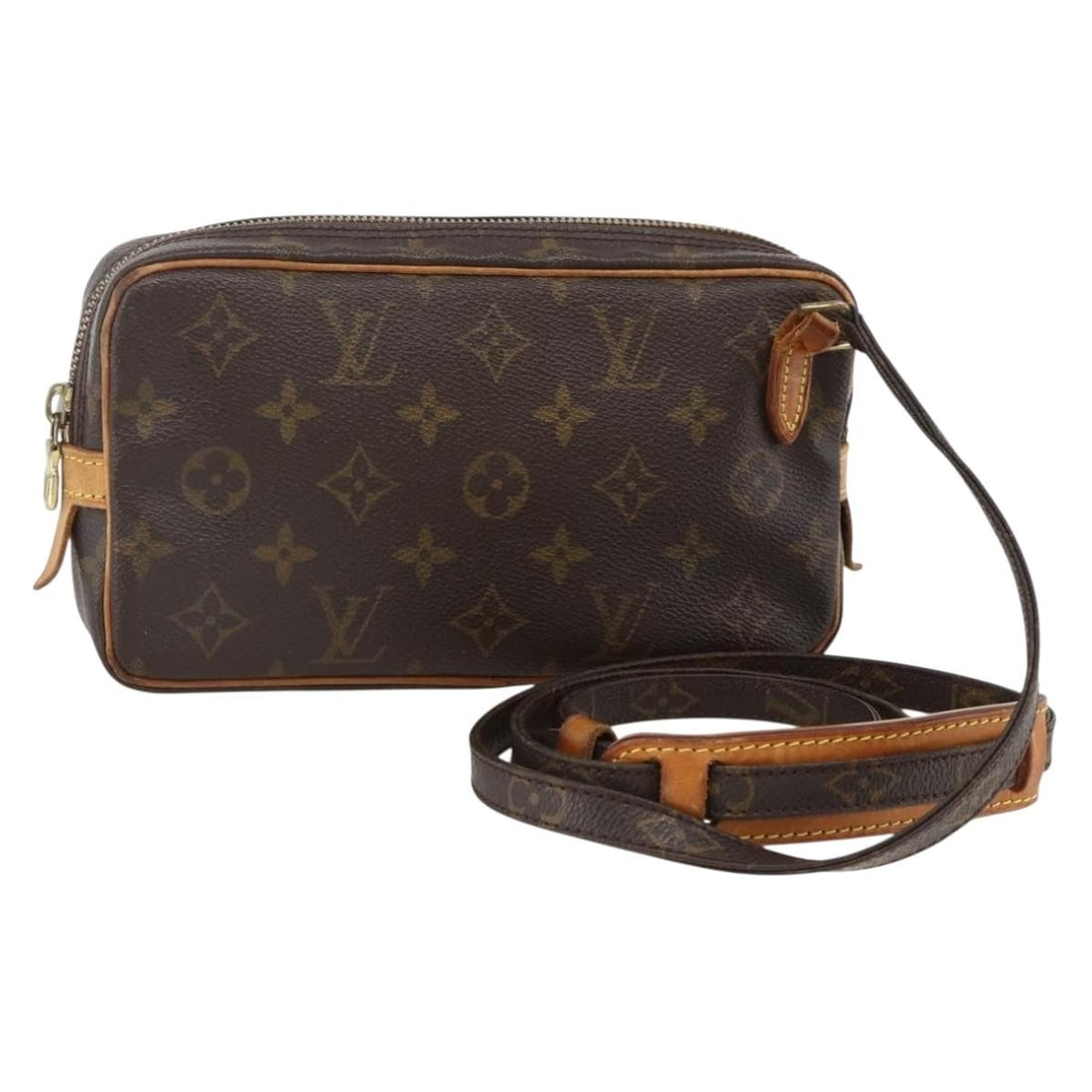 Louis Vuitton Marly Bandouliere Monogram Canvas Shoulder Bag M51828: Louis Vuitton Marly Bandouliere Monogram Canvas Shoulder Bag M51828 This Louis Vuitton Marly Bandouliere shoulder bag features the iconic Monogram canvas and is designed for women. The bag is made in 