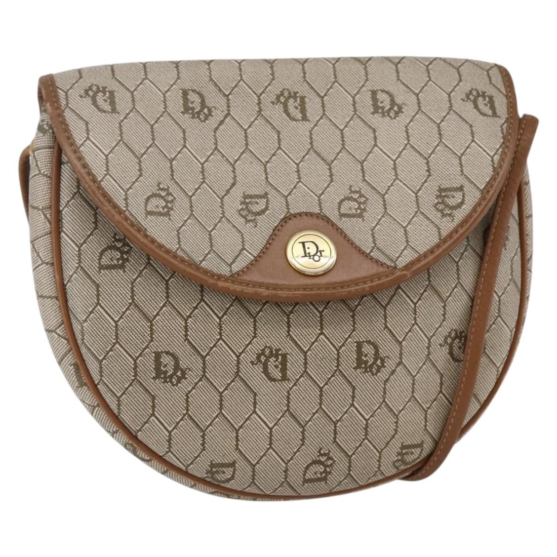 Christian Dior Beige Honeycomb Canvas Shoulder Bag PVC Leather: Christian Dior Beige Honeycomb Canvas Shoulder Bag PVC Leather This authentic Christian Dior Honeycomb Canvas Shoulder Bag is a stylish accessory that showcases a blend of luxury and practicality. Cra