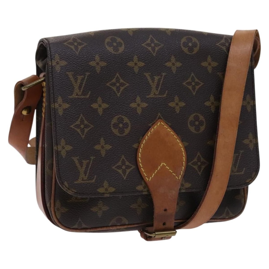 Louis Vuitton M51253 Cartouchiere MM Monogram Canvas Shoulder Bag: Louis Vuitton M51253 Cartouchiere MM Monogram Canvas Shoulder Bag Louis Vuitton Monogram Cartouchiere MM shoulder bag in Monogram Canvas, made in France. The bag is presented in the Monogram colorway 
