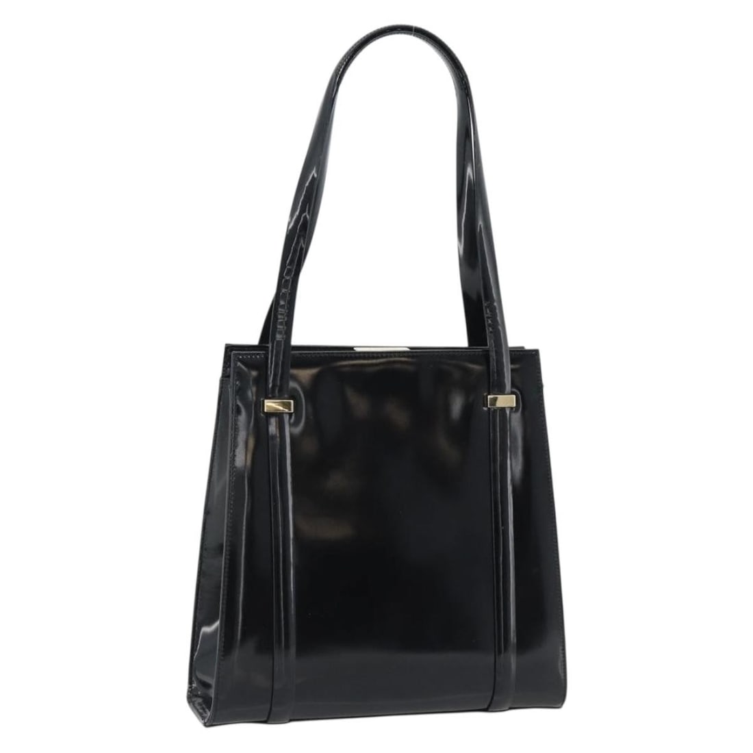 Gucci patent leather black gold tote bag 001 781 1735: Gucci patent leather black gold tote bag 001 781 1735 This GUCCI tote bag is crafted from black and gold patent leather, offering a stylish and functional accessory for daily use. Made in Italy, it fe