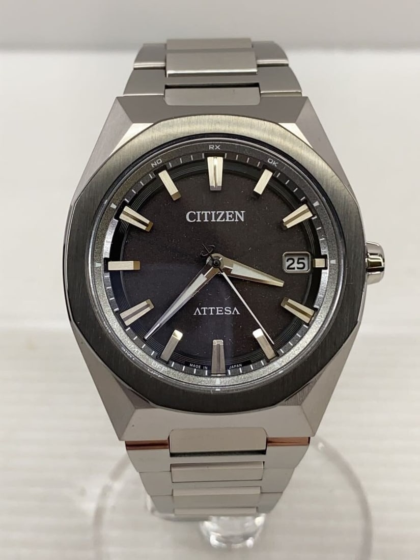 CITIZEN CB3045-61E ATTERA ACT Line Eco-Drive men's wristwatch: CITIZEN CB3045-61E ATTERA ACT Line Eco-Drive men's wristwatch Citizen ATTESA ACT Line Eco-Drive quartz men's wristwatch in black, made in Japan. This pre-owned watch is described as Used A with almost