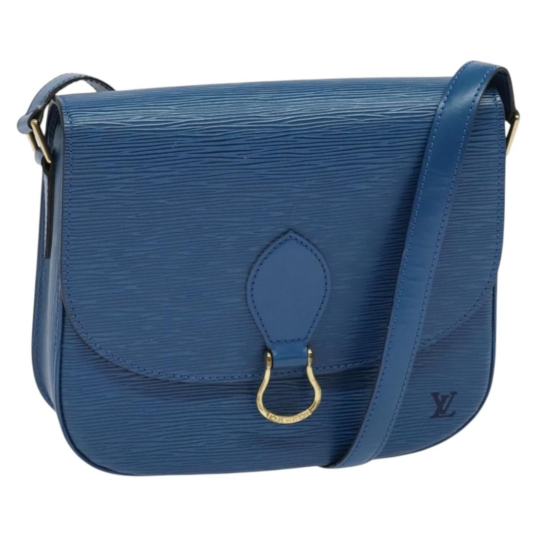 Louis Vuitton M52195 Saint Cloud GM Epi Leather Shoulder Bag Toledo Blue: Louis Vuitton M52195 Saint Cloud GM Epi Leather Shoulder Bag Toledo Blue Louis Vuitton Epi Saint Cloud GM shoulder bag in Toledo Blue, crafted from Epi leather and made in France. This pre-owned bag i