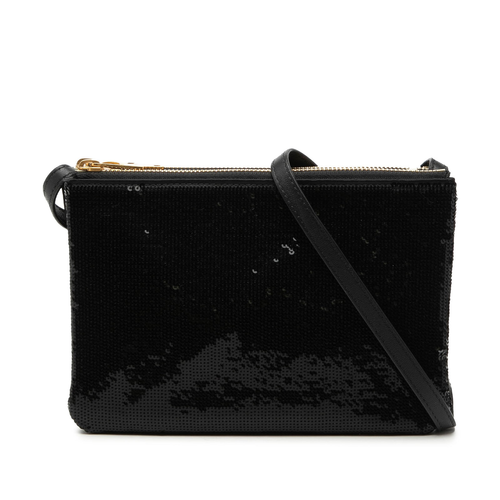 Celine black sequin embellished Trio crossbody bag (1 of 8)