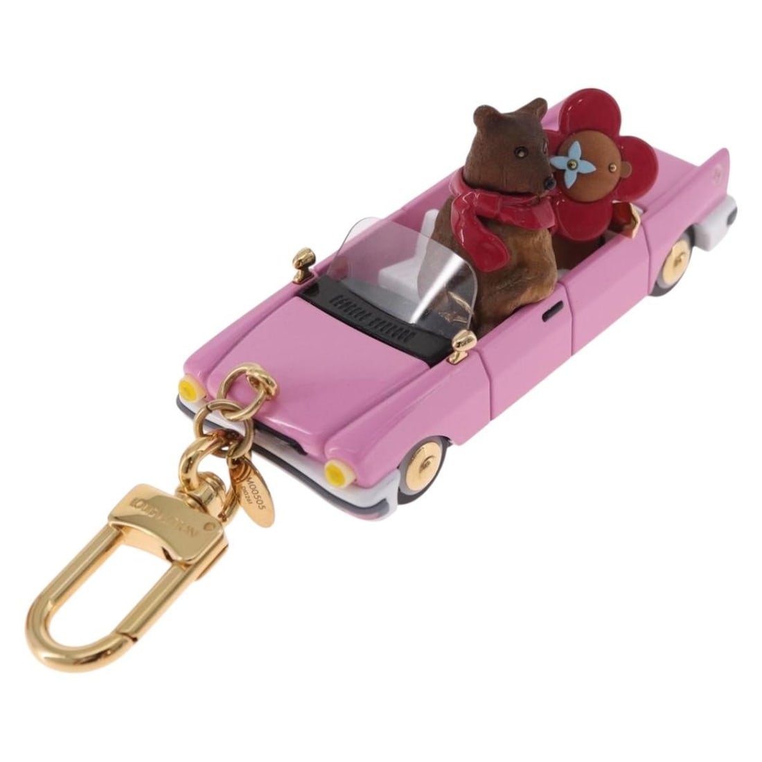 Louis Vuitton M00505 Vivienne Christmas Metal Key Holder Pink: Louis Vuitton M00505 Vivienne Christmas Metal Key Holder Pink Louis Vuitton Bijou Sac Christmas Vivienne key holder in pink metal. This women's accessory is made in Italy and comes with a dust bag and