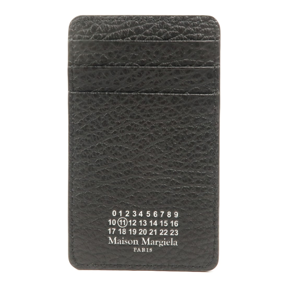 Maison Margiela Four Stitches Calfskin Cardholder Black SA1VX0017: Maison Margiela Four Stitches Calfskin Cardholder Black SA1VX0017 Maison Margiela four stitches cardholder in black calfskin leather. It features six card slots and comes with a storage box. Condition