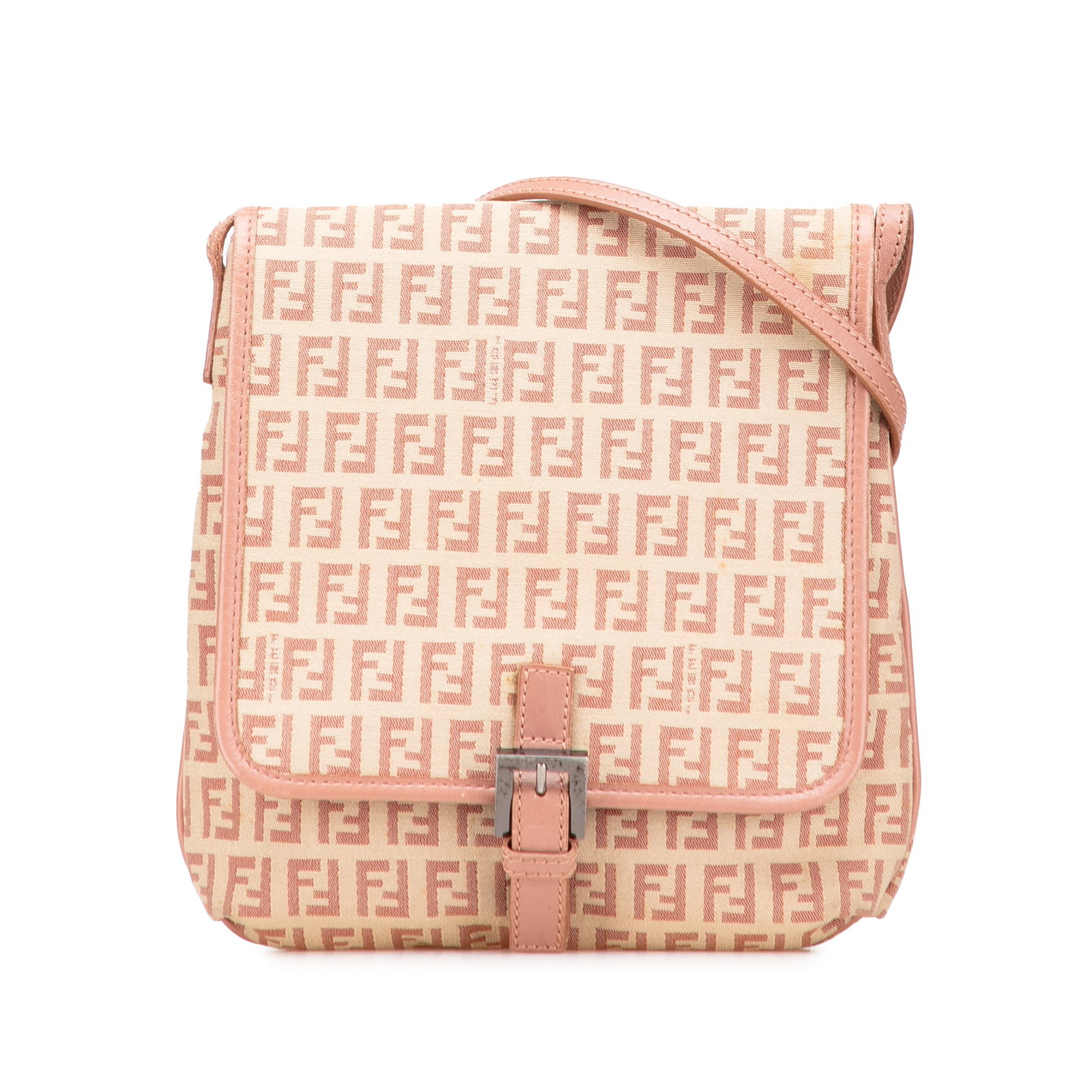 Fendi Zucchino Canvas Crossbody Bag Brown Fabric Made in Italy: Fendi Zucchino Canvas Crossbody Bag Brown Fabric Made in Italy This Fendi Zucchino Canvas Crossbody bag is a stylish accessory designed for practicality and elegance. The bag features a durable canvas