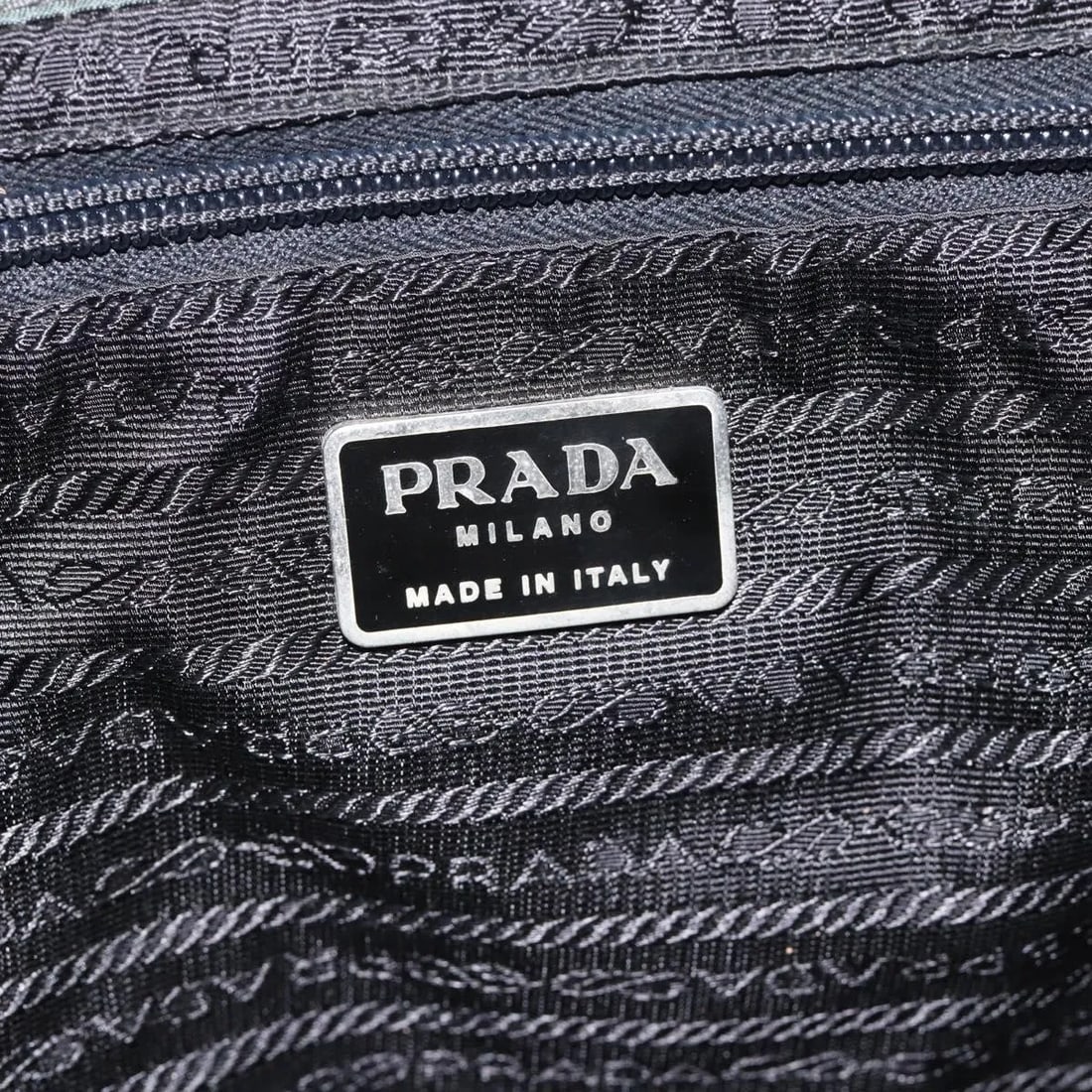 Prada Double Front Pocket Green Nylon Backpack - 7