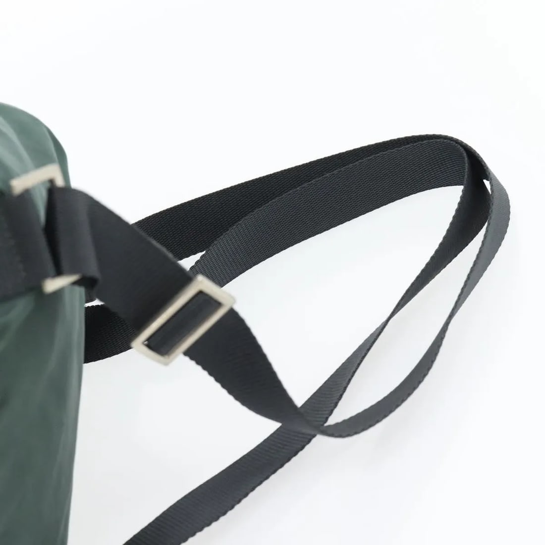 Prada Double Front Pocket Green Nylon Backpack - 8