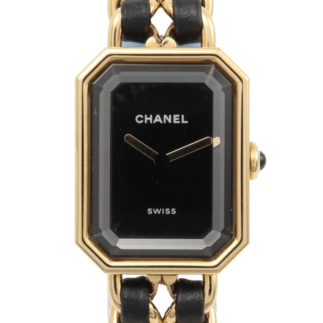 CHANEL Premiere Edition Originale H6951 Ladies Quartz Wristwatch Black Gold Plated: CHANEL Premiere Edition Originale H6951 Ladies Quartz Wristwatch Black Gold Plated CHANEL CC Premiere Edition Originale H6951 is a women's wristwatch with a black dial and black frame color. It featur