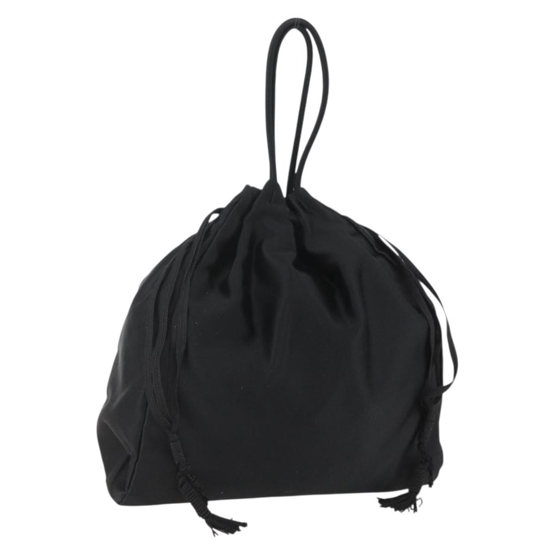 PRADA Black Satin Hand Bag with Mirror Made in Italy: PRADA Black Satin Hand Bag with Mirror Made in Italy This elegant PRADA hand bag showcases a luxurious black velor exterior, embodying sophistication and style. Crafted in Italy, this bag features a c