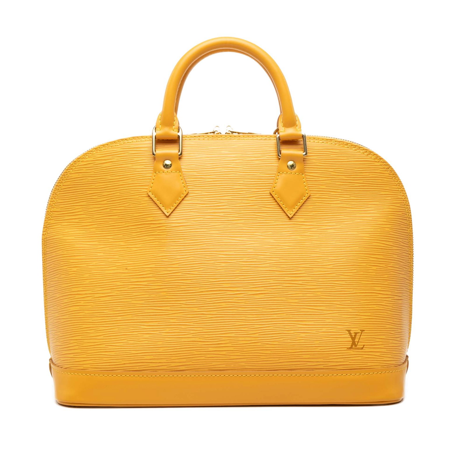 Louis Vuitton Alma PM Epi Leather Handbag Yellow (1 of 8)