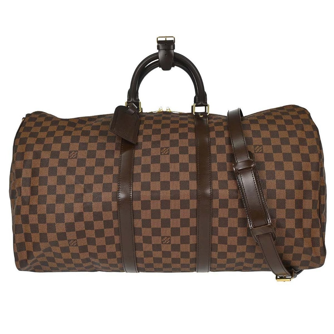 Louis Vuitton Keepall Bandouliere 55 Damier duffle bag N41414 (1 of 15)