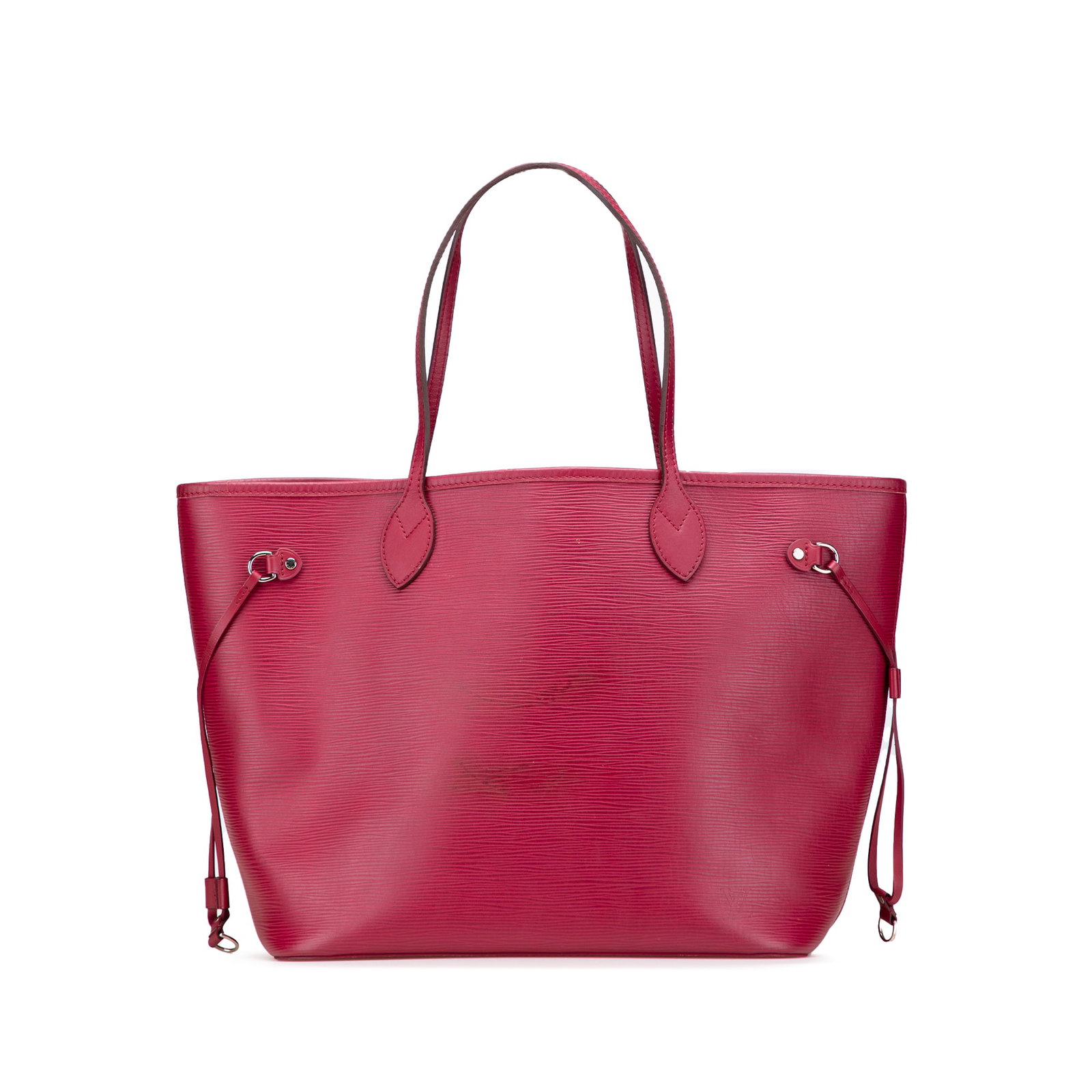 Louis Vuitton Epi Neverfull MM Pink Leather Tote Bag: Louis Vuitton Epi Neverfull MM Pink Leather Tote Bag The Louis Vuitton Epi Neverfull MM is a stylish and functional tote bag crafted from durable epi leather. It features comfortable leather handles a