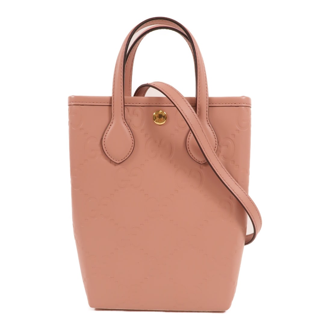 Gucci Super Mini 2way Shoulder Bag Pink Calfskin Model 790133: Gucci Super Mini 2way Shoulder Bag Pink Calfskin Model 790133 A Gucci Super Mini To Bag 2way shoulder bag crafted from calfskin leather in PinkxPink. It features a shoulder strap and is identified by 