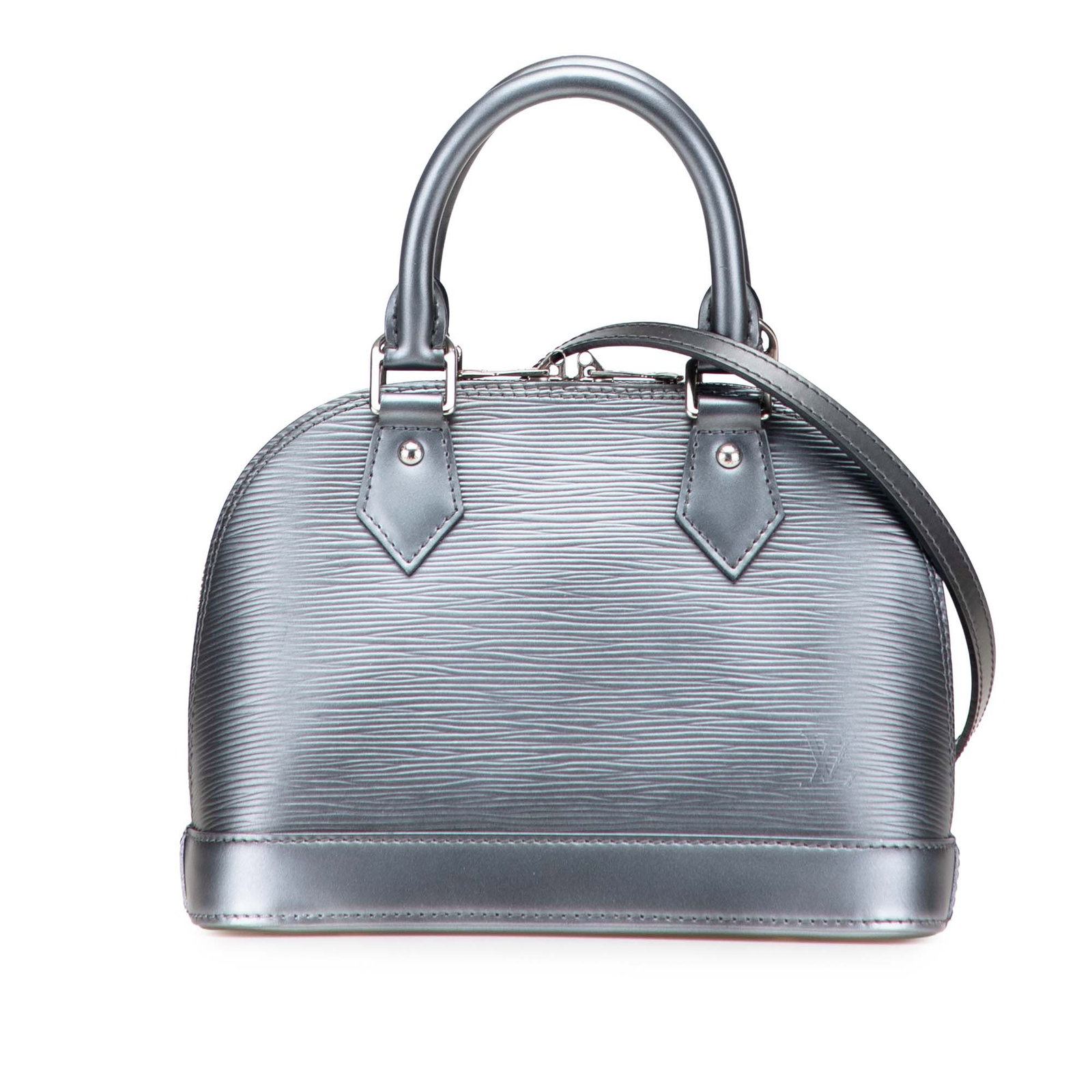 Louis Vuitton Epi Alma BB Silver Leather Handbag (1 of 12)