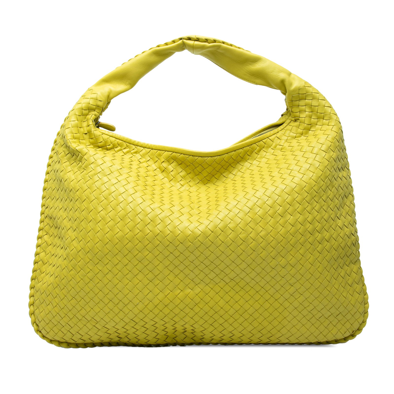 Bottega Veneta yellow woven nappa leather hobo bag (1 of 7)