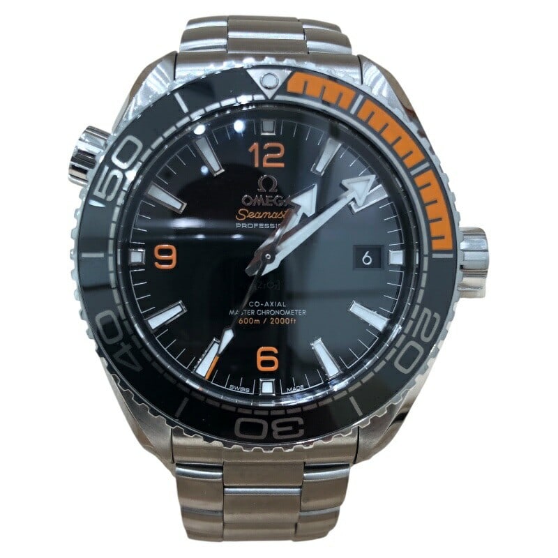 OMEGA 215.30.44.21.01.002 Seamaster Planet Ocean 600M men's steel watch: OMEGA 215.30.44.21.01.002 Seamaster Planet Ocean 600M men's steel watch This pre-owned OMEGA Seamaster Planet Ocean 600M Co-Axial men's wristwatch features a stainless steel case and bracelet with a b