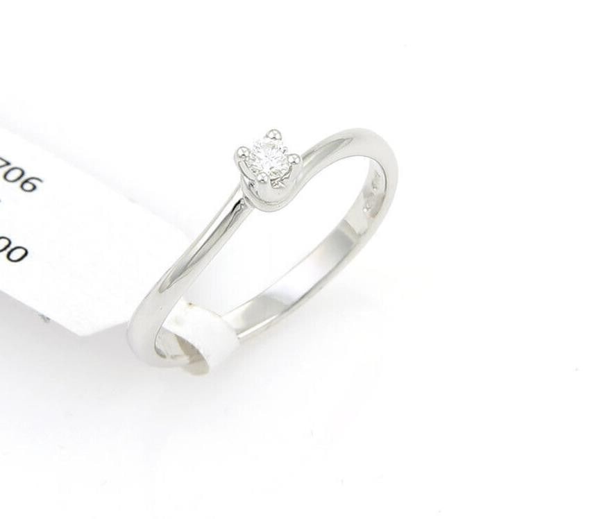 Bliss by Damiani Vittoria Diamond Ring 18k White Gold Size 7 (1 of 5)