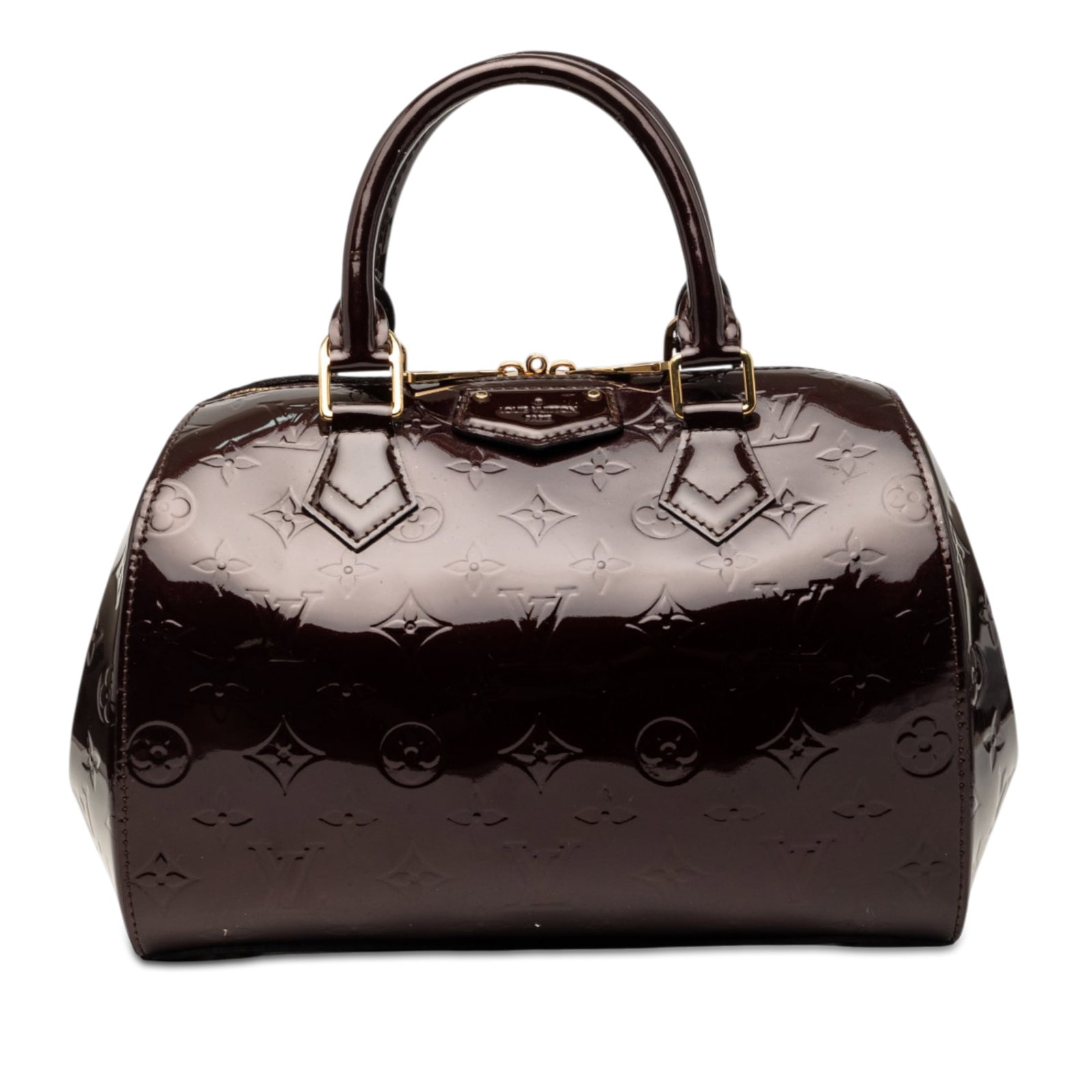 Louis Vuitton Montana Monogram Vernis Leather Handbag Purple: Louis Vuitton Montana Monogram Vernis Leather Handbag Purple Louis Vuitton Monogram Vernis Montana bag in purple, made with a vernis leather body. It features rolled handles, a detachable flat strap, 