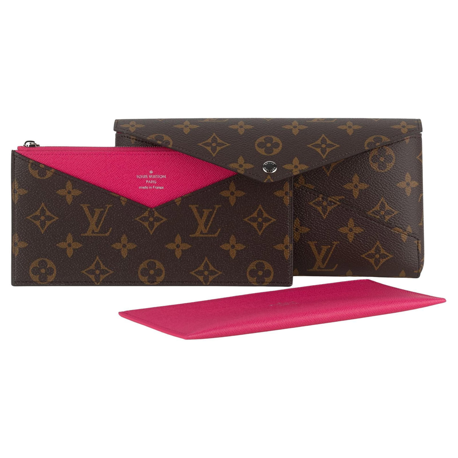 Louis Vuitton Kirigami Pochette 3 Piece Monogram Canvas Pink Set (1 of 15)