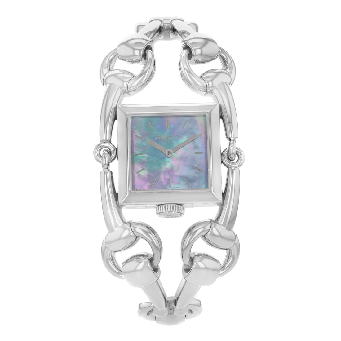 Gucci Signoria Ladies Watch YA116302 Blue MOP Dial Stainless Steel Bracelet (1 of 5)