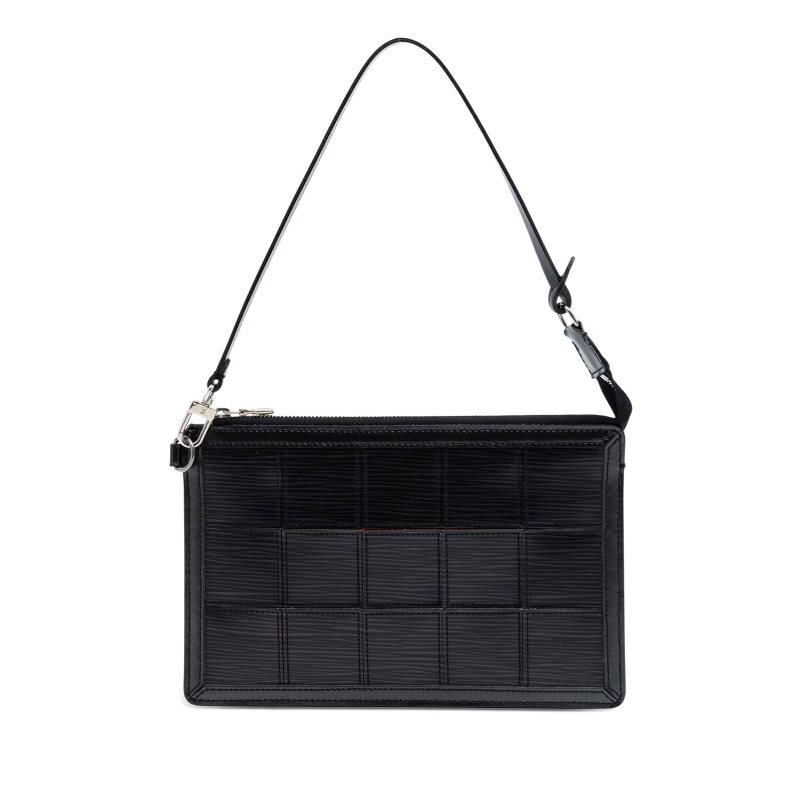Louis Vuitton Delmonico Pochette Epi Leather Shoulder Bag Black (1 of 6)