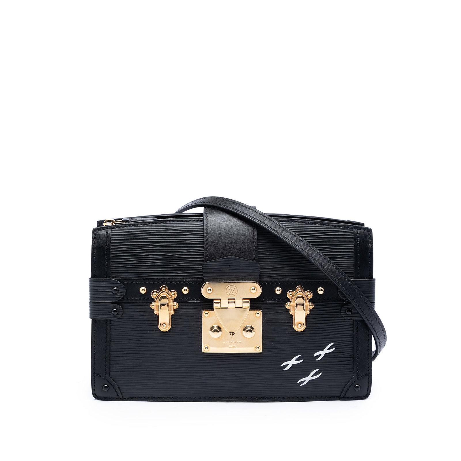 Louis Vuitton Epi Leather Trunk Clutch Bag Black (1 of 5)