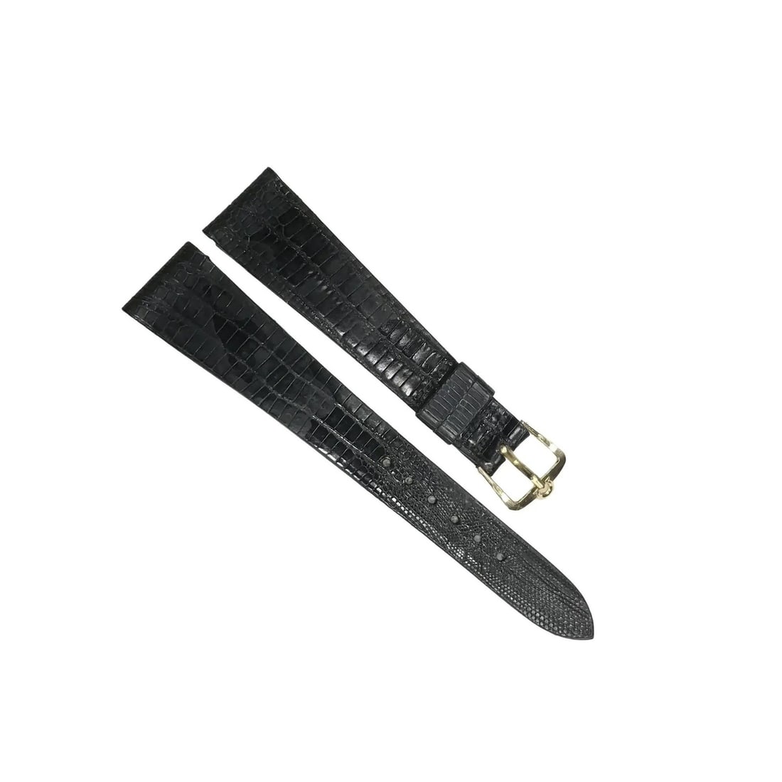 Omega 18mm Black Leather Watch Band With Buckle for Geneve: Omega 18mm Black Leather Watch Band With Buckle for Geneve This is a genuine Omega black leather two-piece wristwatch strap with a buckle, designed for Omega watches including the Omega Geneve model. 