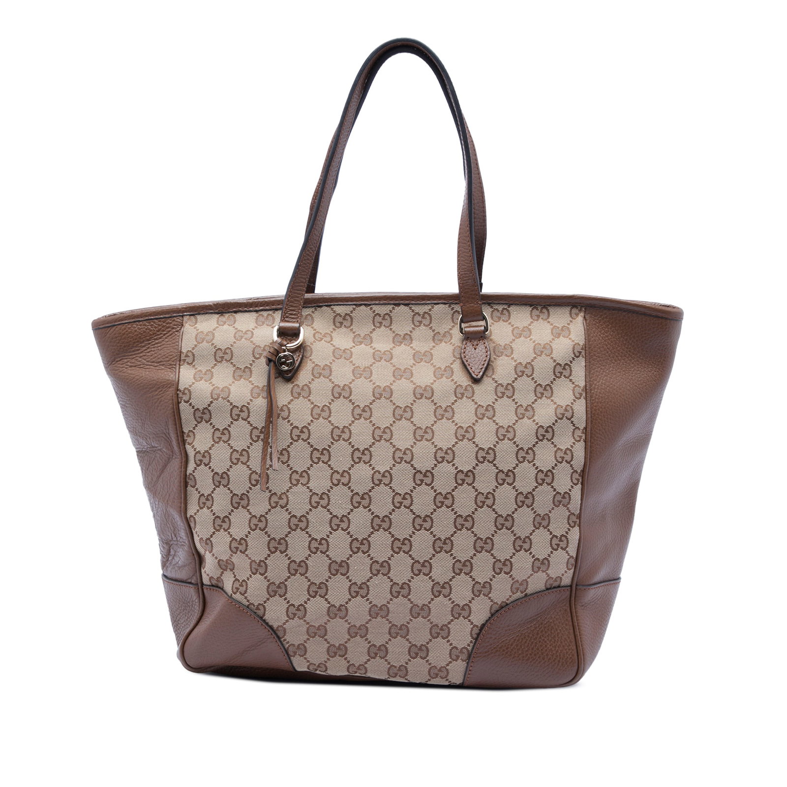 Gucci Bree Tote Bag in GG Canvas with Leather Trim (1 of 7)
