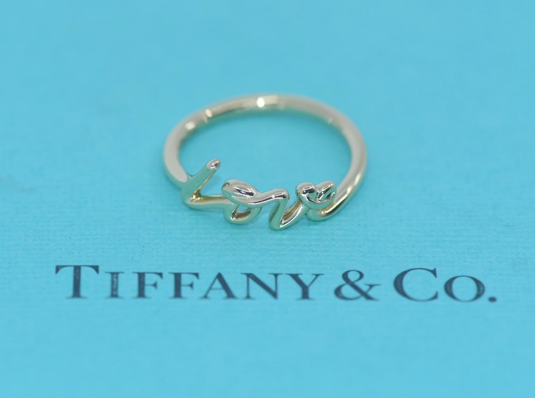 Tiffany & Co Love Ring 18K Yellow Gold Size 6 (1 of 3)
