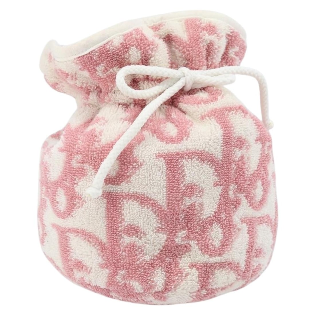 Christian Dior Trotter Pink Pile Canvas Womens Pouch: Christian Dior Trotter Pink Pile Canvas Womens Pouch Authentic Christian Dior Trotter canvas pouch in pink with a pile exterior. Made in France, this women's pouch shows reasonable wear and tear consi