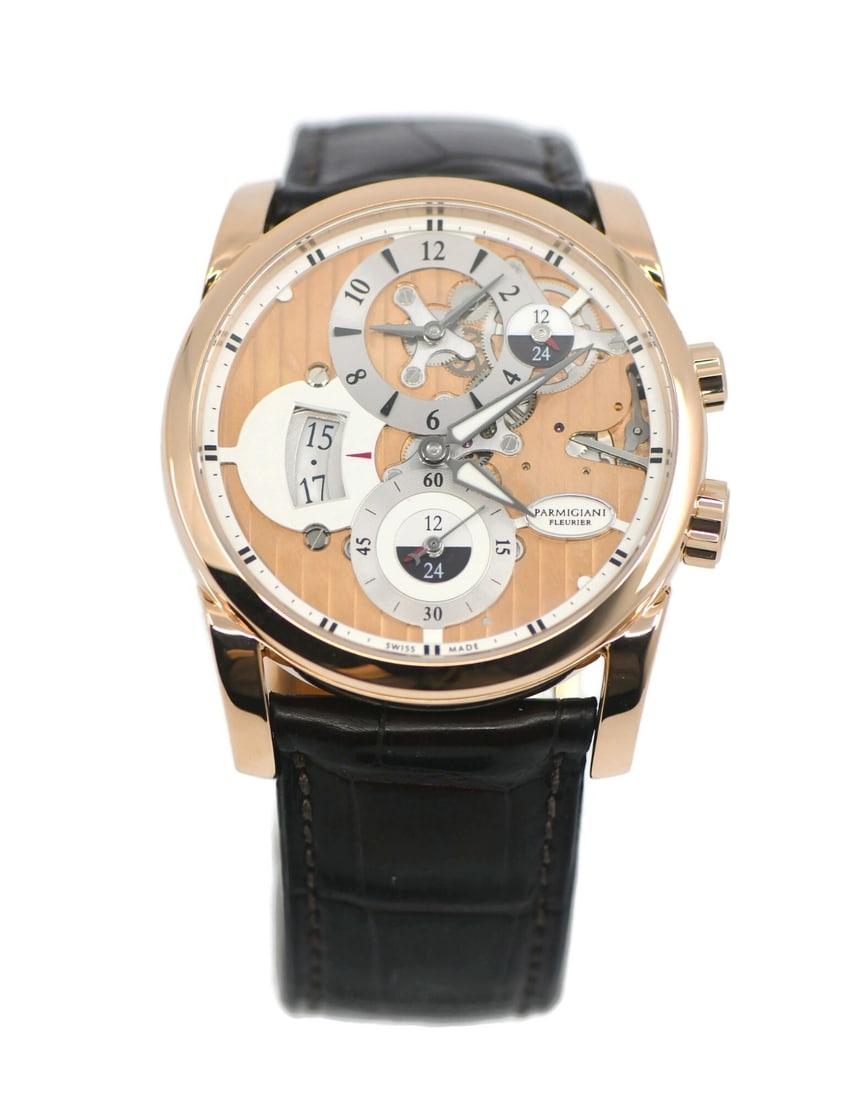 Parmigiani Tonda Hemispheres 18K Rose Gold Automatic Wristwatch PFC231 (1 of 5)