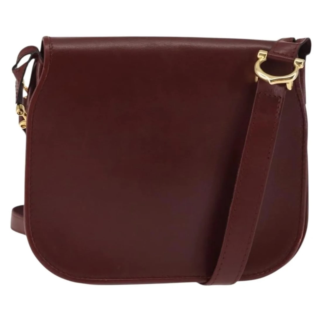 Cartier Must de Cartier Burgundy Leather Shoulder Bag (1 of 18)