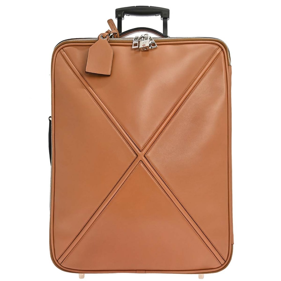 Loewe 531502 Leather Carry-On Trolley in Brown with Padlock (1 of 18)