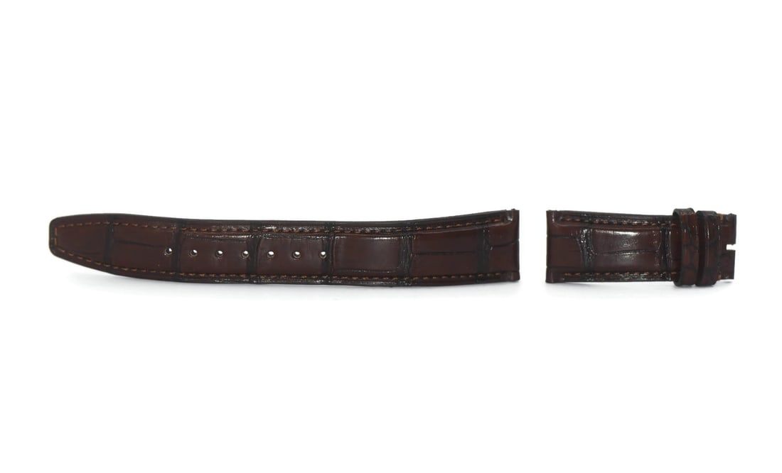 IWC 20mm Brown Leather Wristwatch Band Strap (1 of 2)