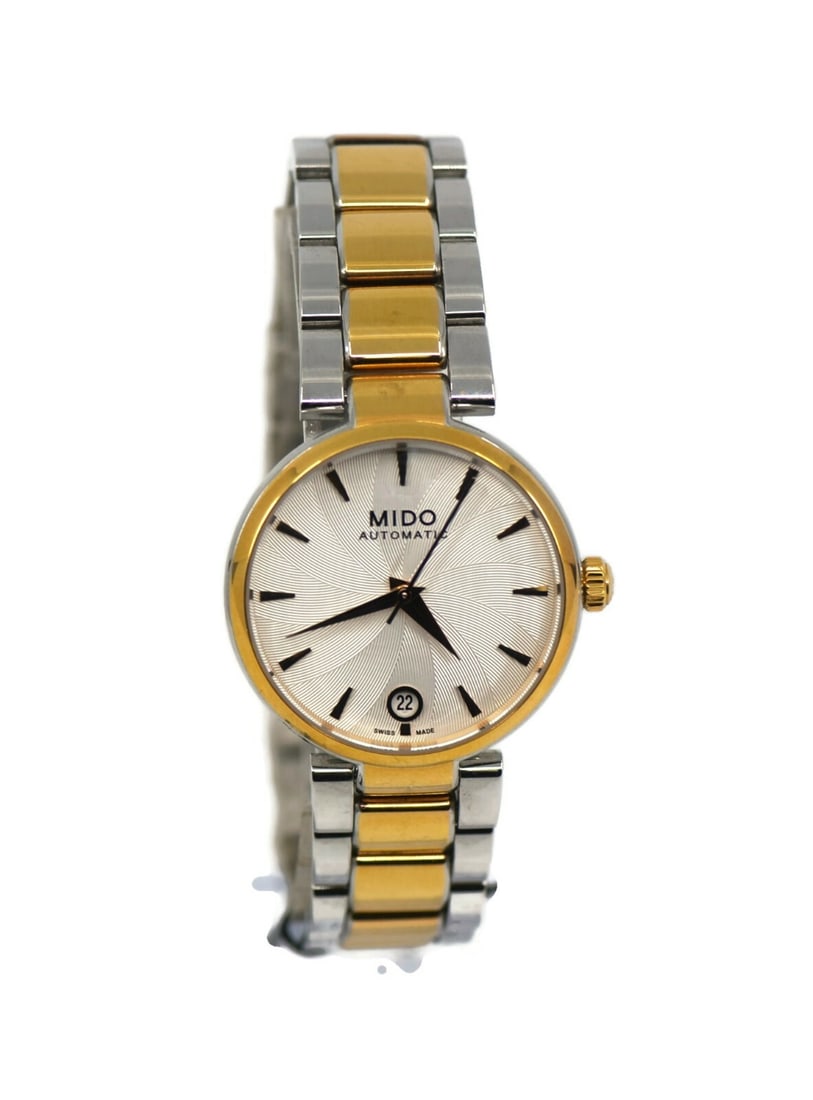 Mido Baroncelli Diamond Two Tone Stainless Steel Watch M022.207.22.031.00 Authentic with Box (1 of 3)
