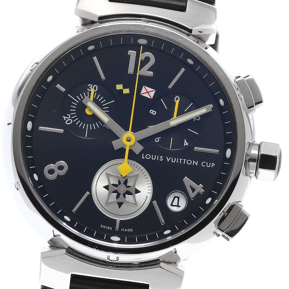 Louis Vuitton Q11BG Tambour GM Lovely Cup mens quartz chronograph watch (1 of 7)