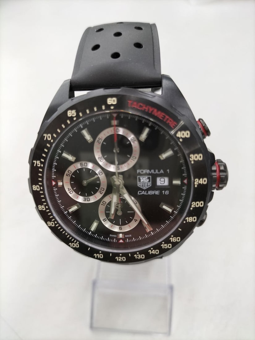 TAG Heuer CAZ2011-0 Formula 1 Automatic Chronograph Wristwatch: TAG Heuer CAZ2011-0 Formula 1 Automatic Chronograph Wristwatch Pre-owned TAG Heuer Formula 1 men's automatic chronograph wristwatch, model CAZ2011-0. This watch is offered as watch only and is in good