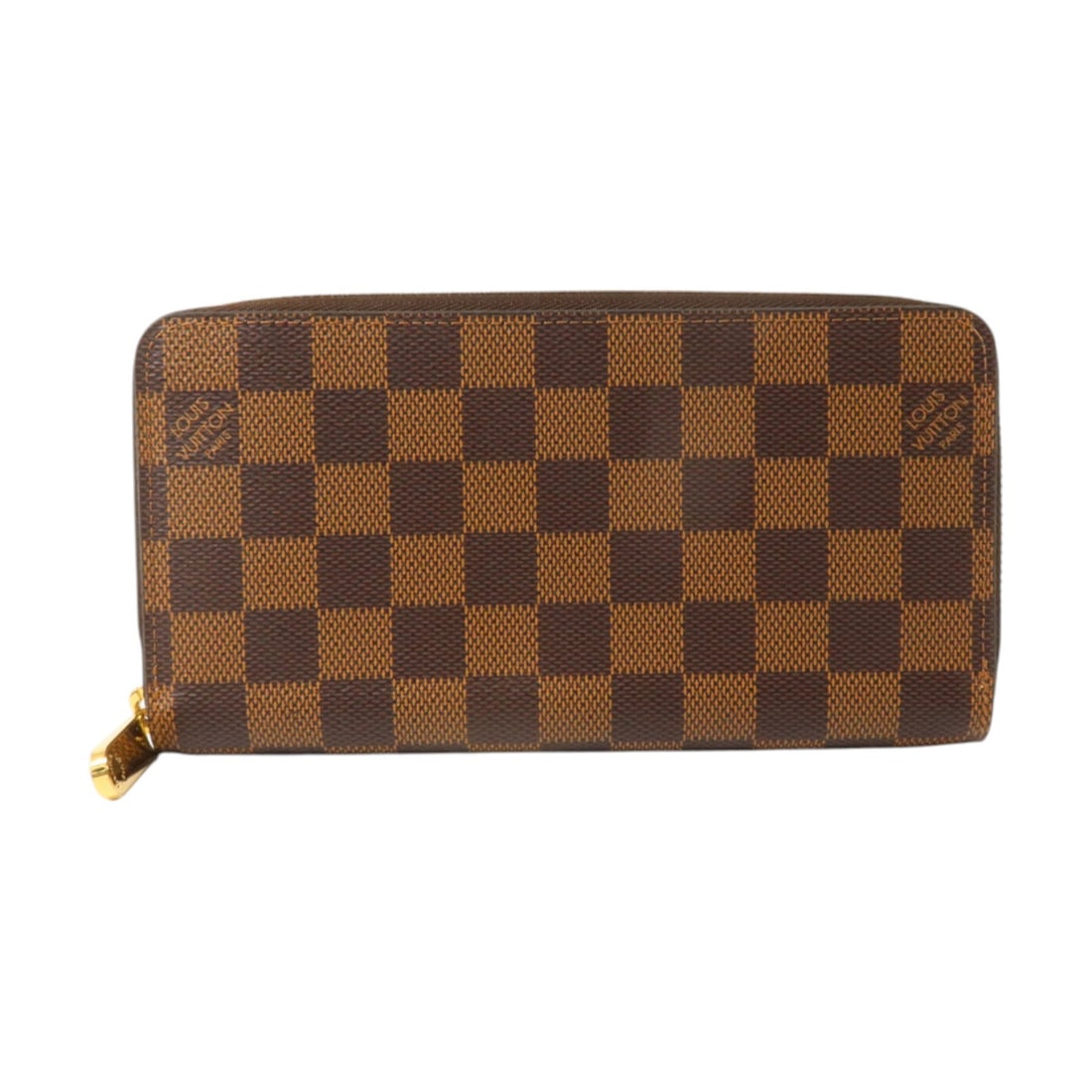 Louis Vuitton N60046 Zippy Wallet Damier Ebene Brown PVC Canvas: Louis Vuitton N60046 Zippy Wallet Damier Ebene Brown PVC Canvas Louis Vuitton Zippy Wallet in Damier Ebene brown, model N60046, made from Damier and PVC coated canvas. The wallet is described as Very 