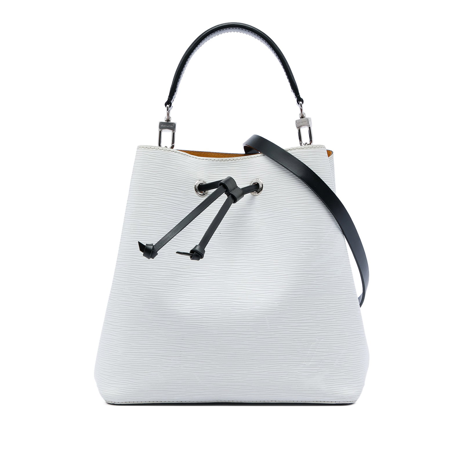 Louis Vuitton NeoNoe MM White Epi Leather Bucket Bag (1 of 6)