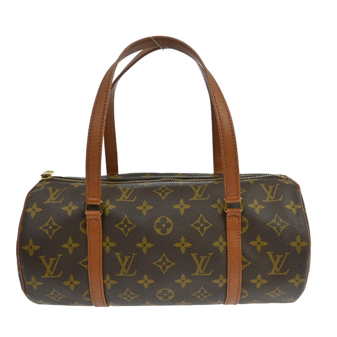 Louis Vuitton Papillon 30 Monogram Canvas Zip Handbag M51365: Louis Vuitton Papillon 30 Monogram Canvas Zip Handbag M51365 Vintage Louis Vuitton Papillon 30 handbag in brown Monogram canvas with leather double handles and a zip closure. The bag shows reasonable 