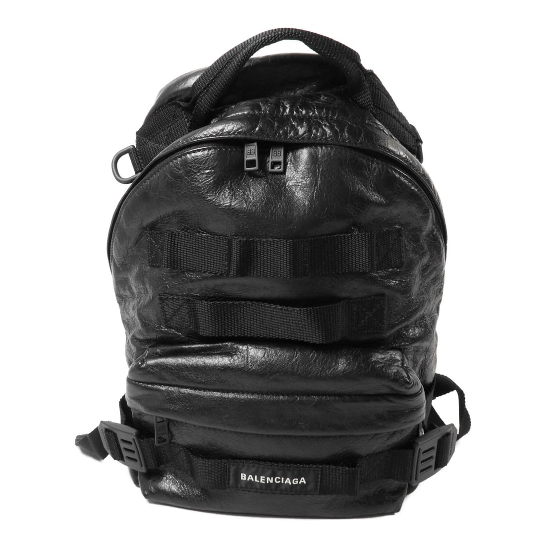 Black Lambskin Backpack BALENCIAGA Army 644031 (1 of 16)