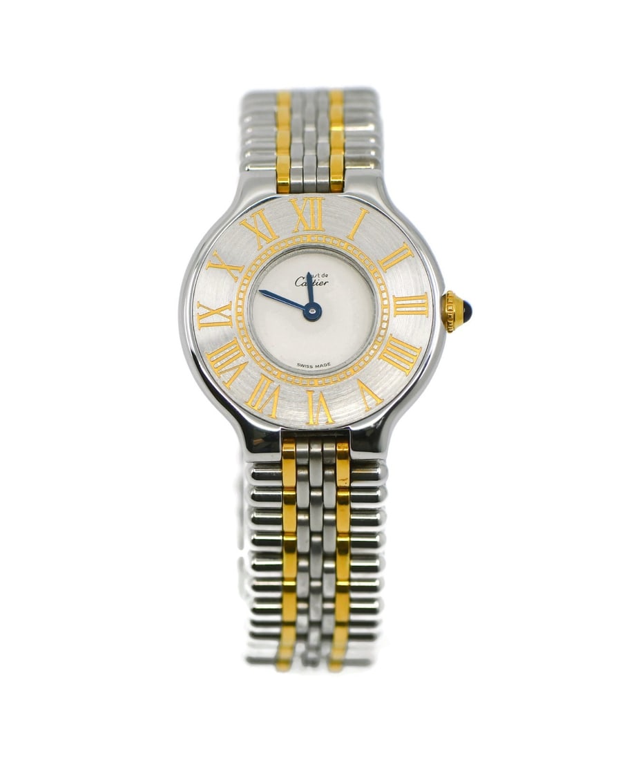 Cartier Must 21 Quartz White Dial Two Tone Wristwatch (1 of 5)