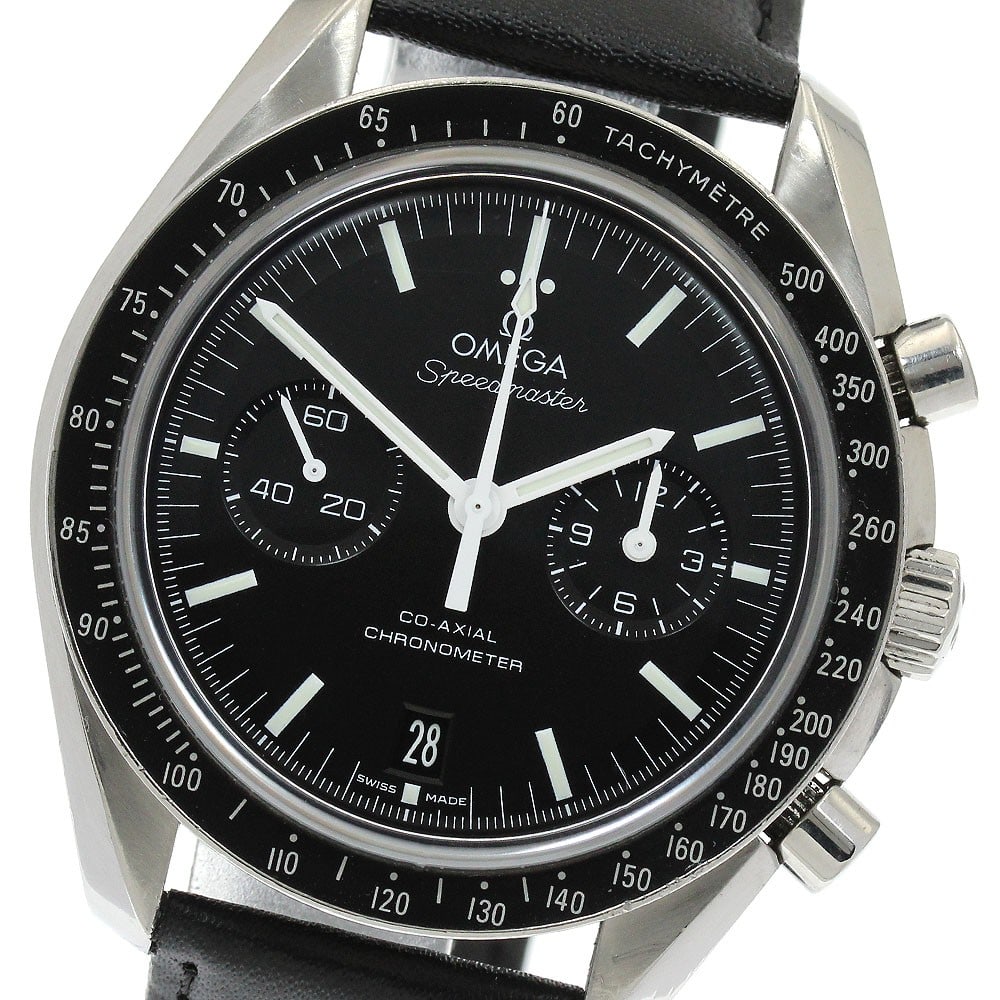OMEGA Speedmaster 2-Counter men's automatic chronograph date watch: OMEGA Speedmaster 2-Counter men's automatic chronograph date watch Omega Speedmaster 2-Counter Chronograph Date Automatic men's wristwatch, reference 311.33.44.51.01.001. It features a black dial, sta