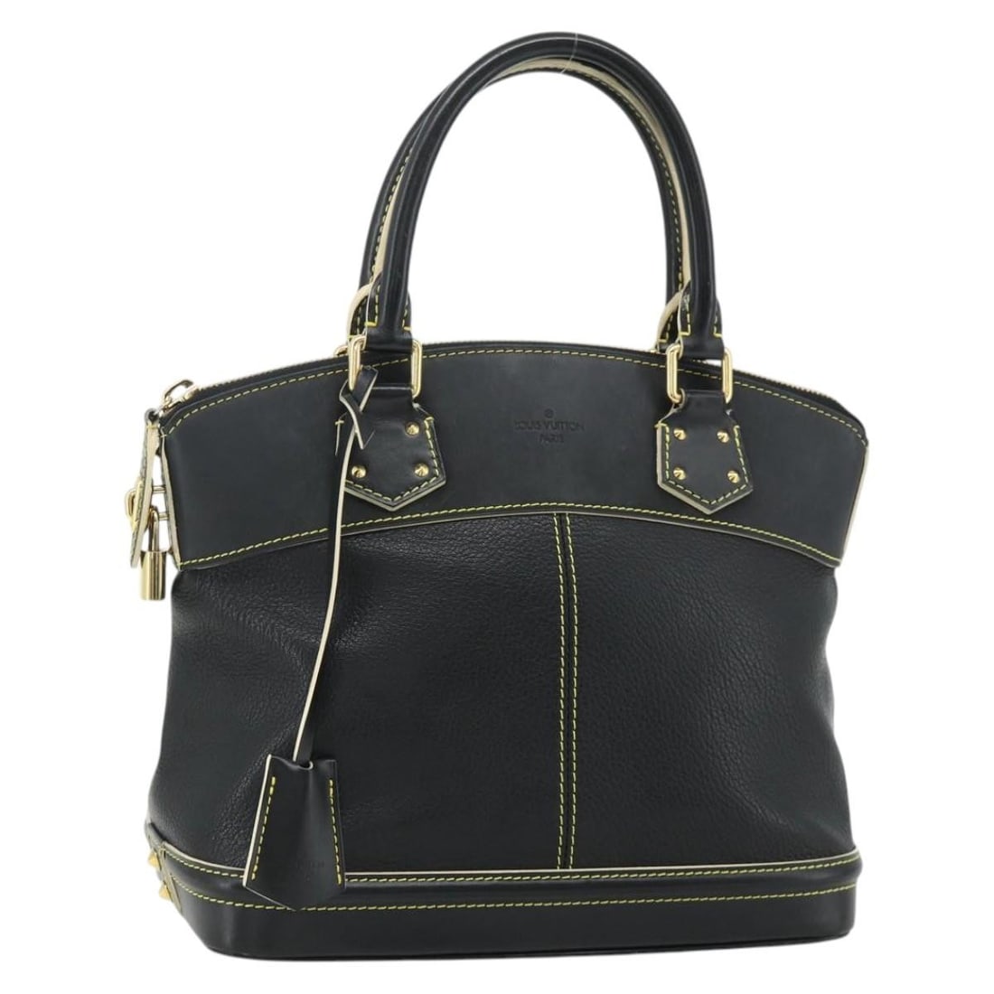 Louis Vuitton Suhari Lockit PM black leather handbag M91888 (1 of 18)